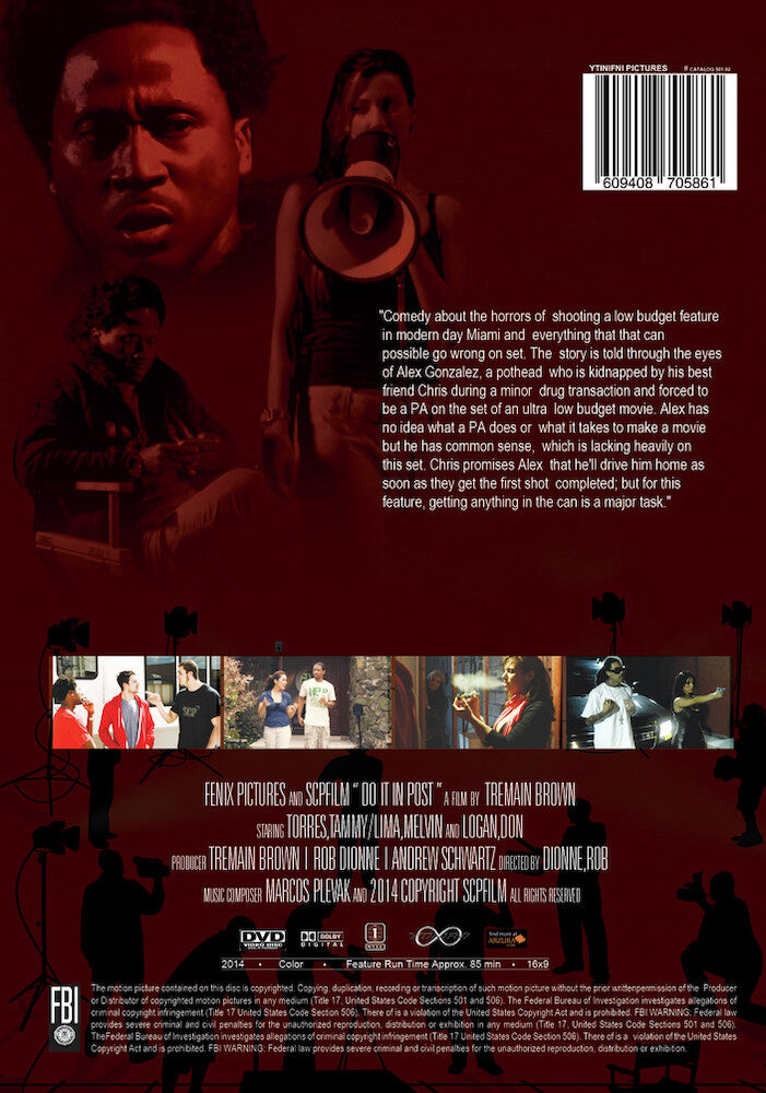 do it in post - Back Panel - DVD