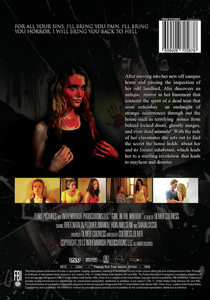 the girl in the mirror - Back Panel - DVD