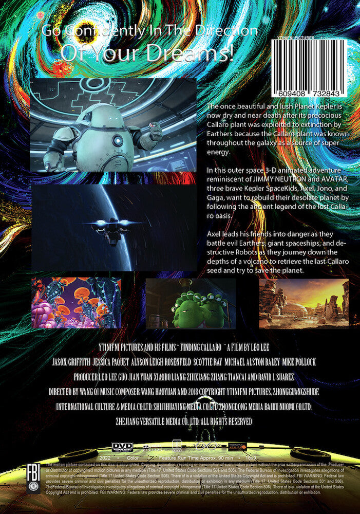 Finding Callaro - Back Panel - 