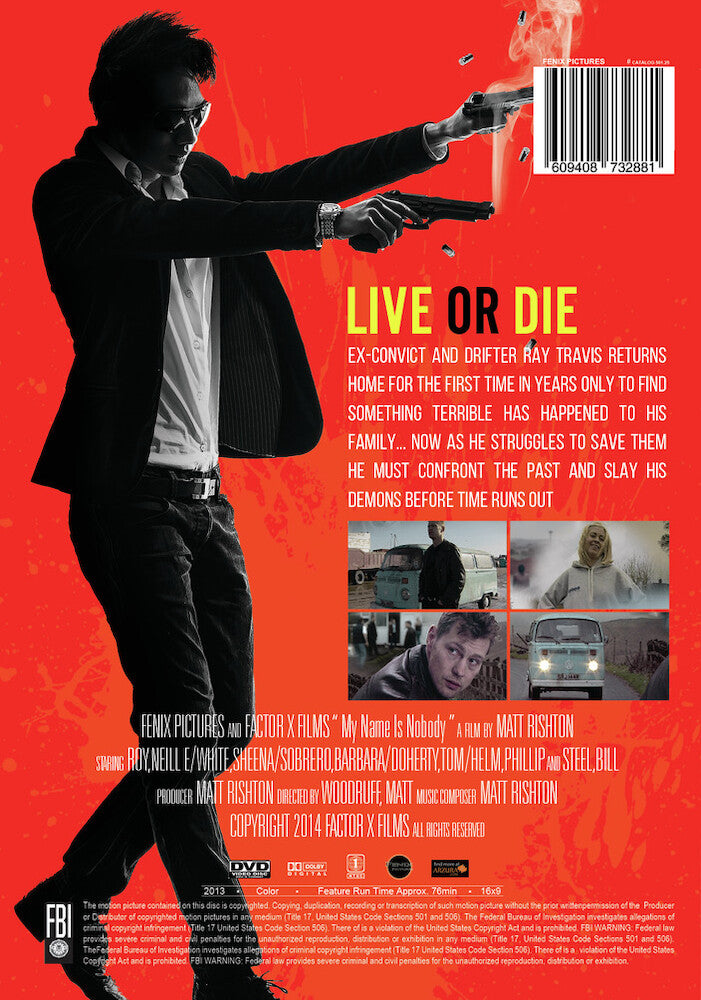 my name is nobody - Back Panel - DVD