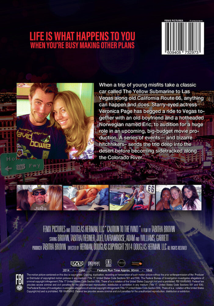 caution to the wind - Back Panel - DVD