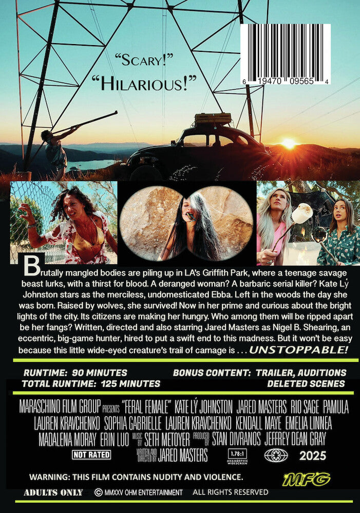 feral female - Back Panel - DVD
