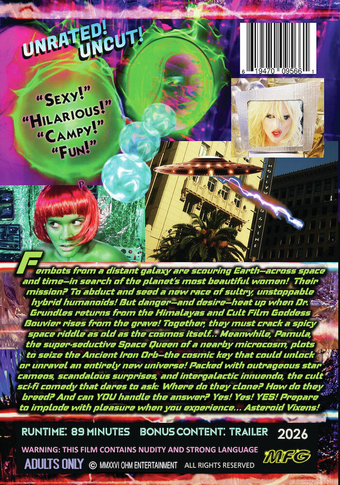 asteroid vixens - Back Panel - DVD