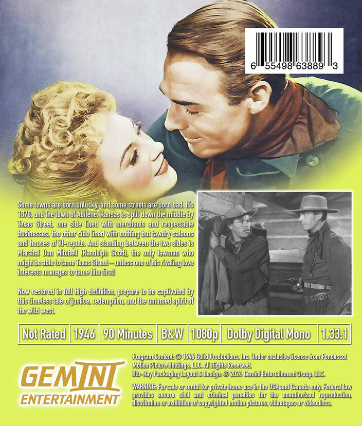 abilene town - Back Panel - Blu-ray