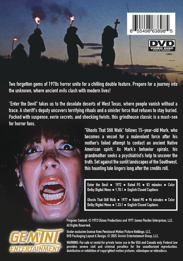 enter the devil - ghosts that still walk - Back Panel - DVD