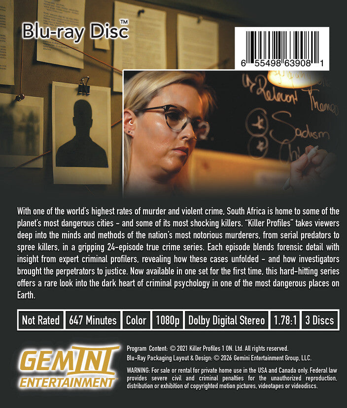 Killer Profiles The Complete Series - Back Panel - 