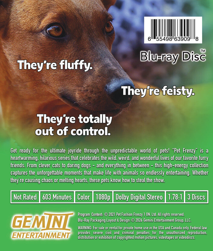 Pet Frenzy: The Complete Series [Blu-Ray] - Back Panel - 