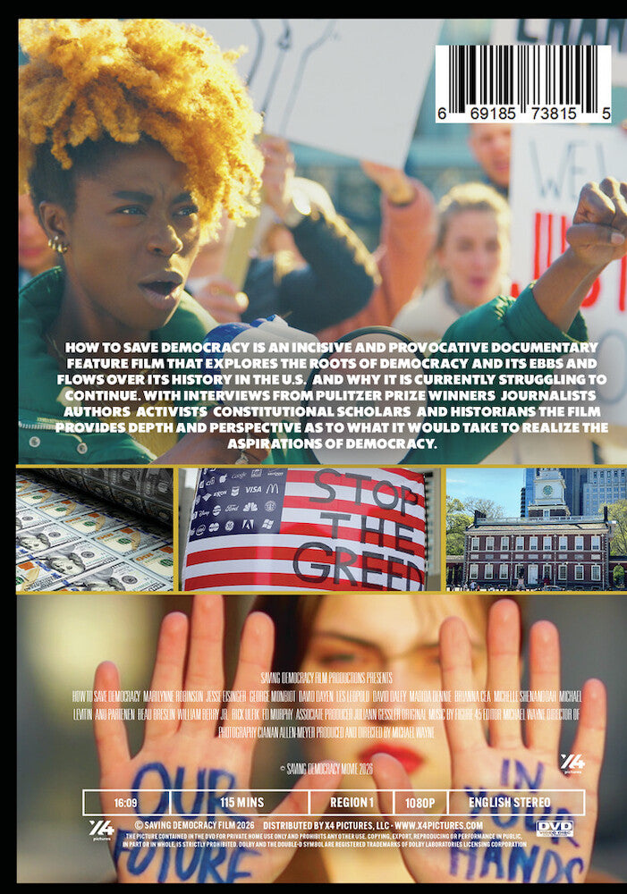 How To Save Democracy - Back Panel - 
