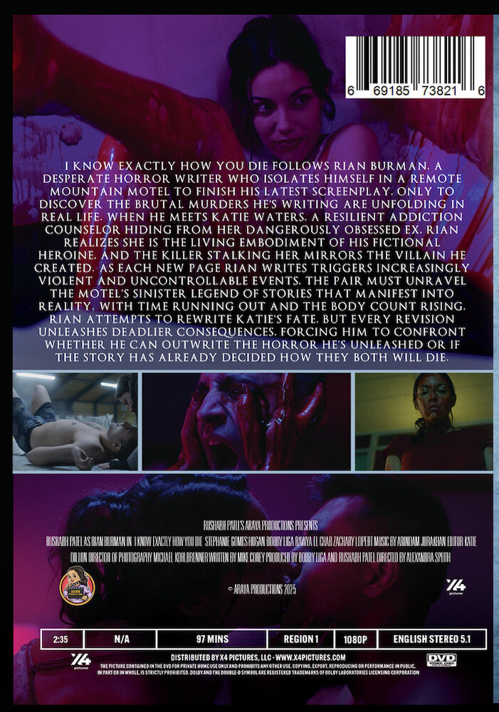 I Know Exactly How You Die - Back Panel - 