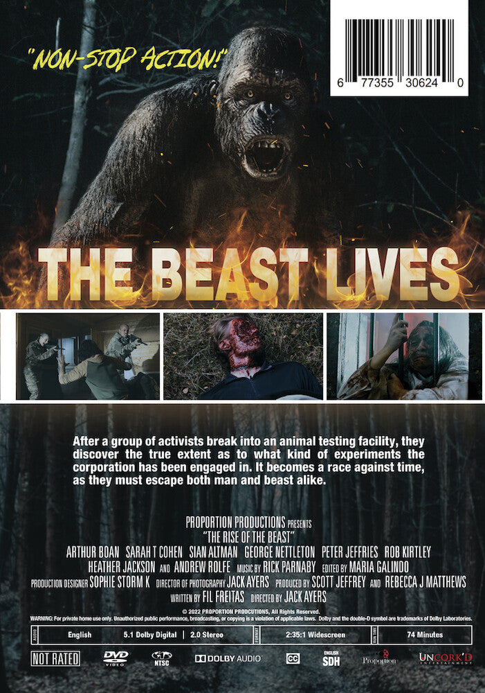 the rise of the beast - Back Panel - DVD