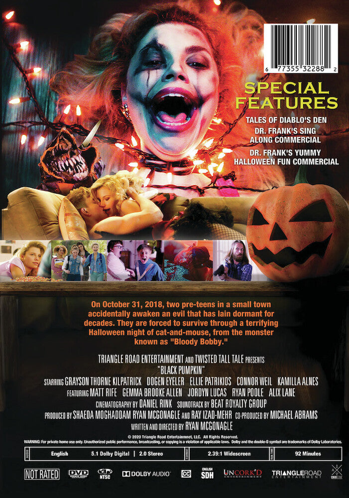 black pumpkin - Back Panel - DVD