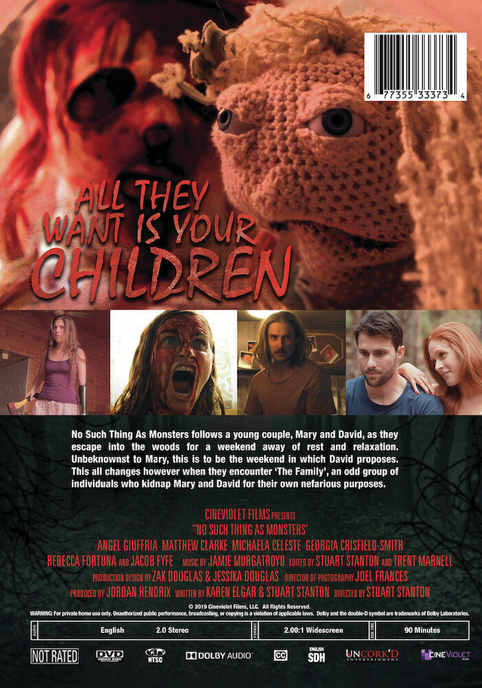 no such thing as monsters - Back Panel - DVD