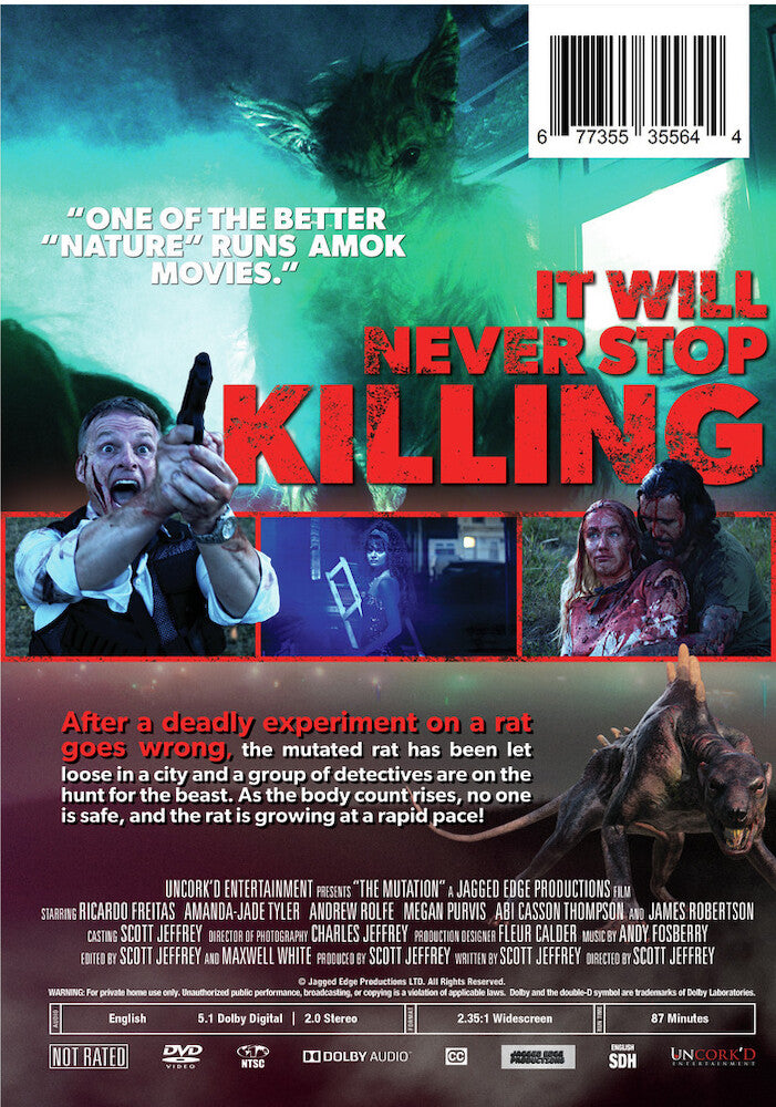 the mutation - Back Panel - DVD