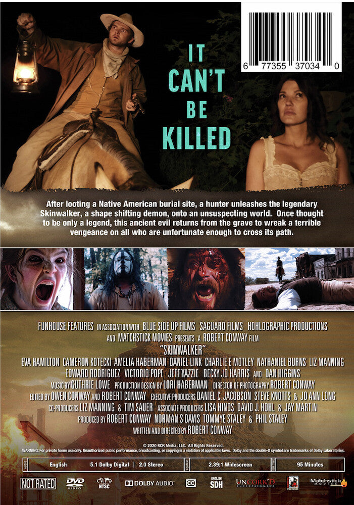 skinwalker - Back Panel - DVD
