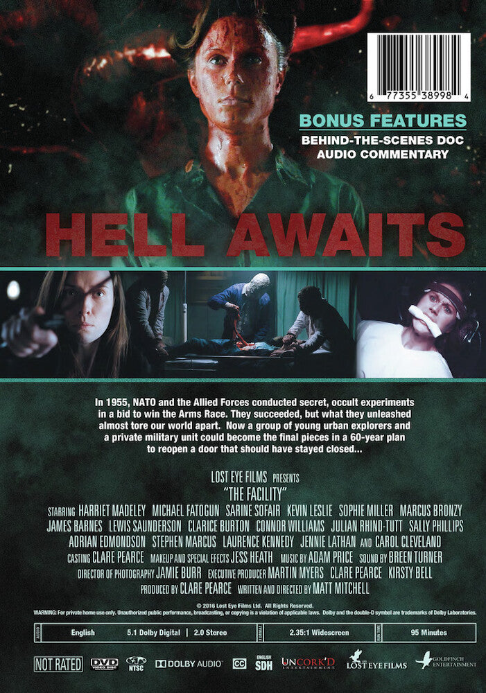the facility - Back Panel - DVD