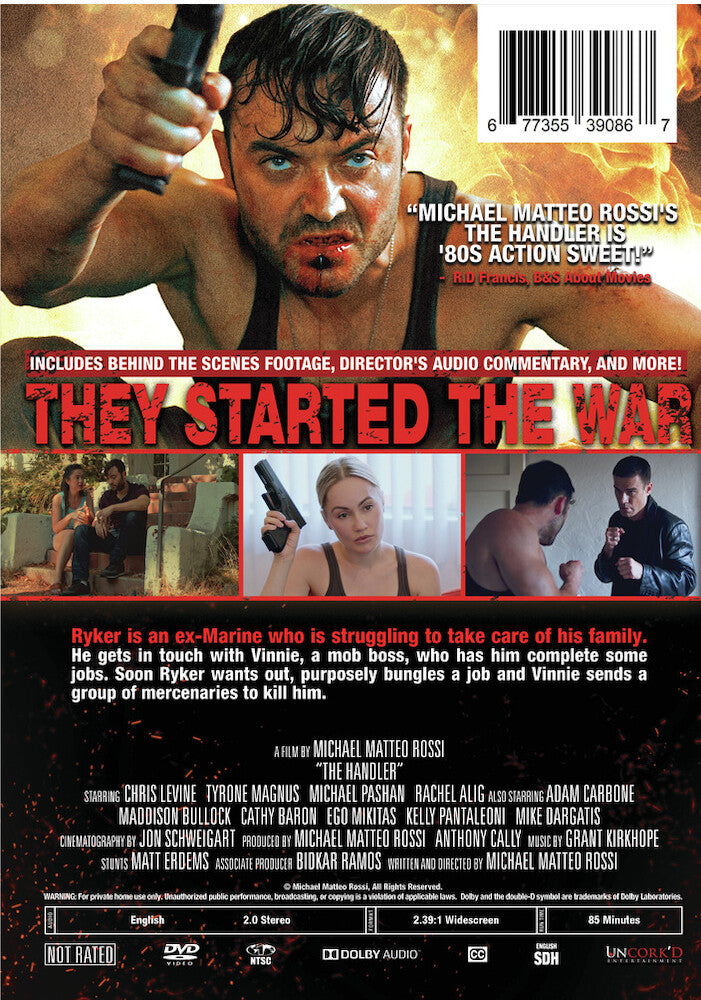 the handler - Back Panel - DVD