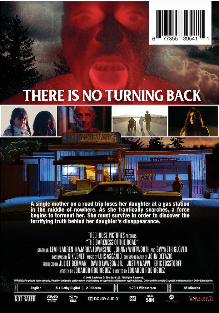 the darkness of the road - Back Panel - DVD