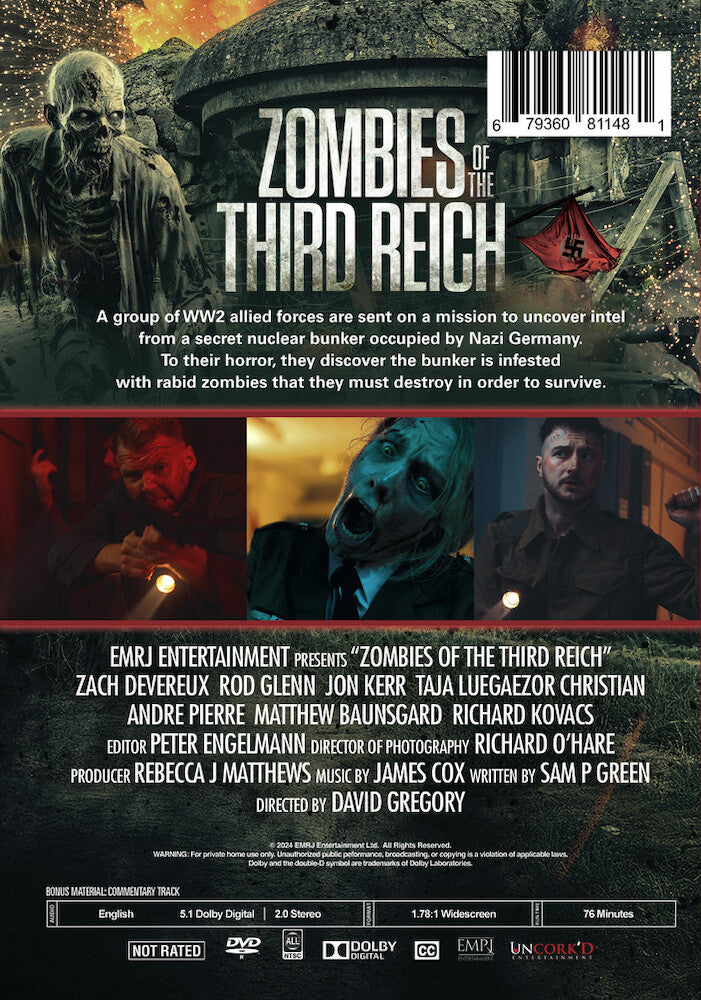 Zombies of the Third Reich - Back Panel - 