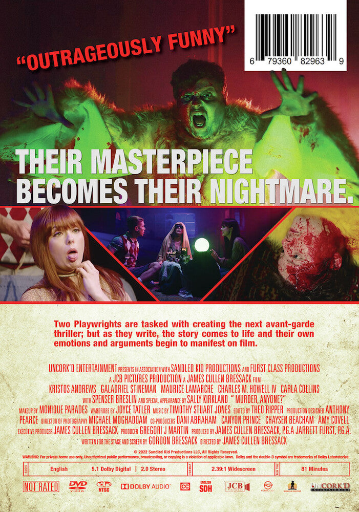 murder, anyone? - Back Panel - DVD