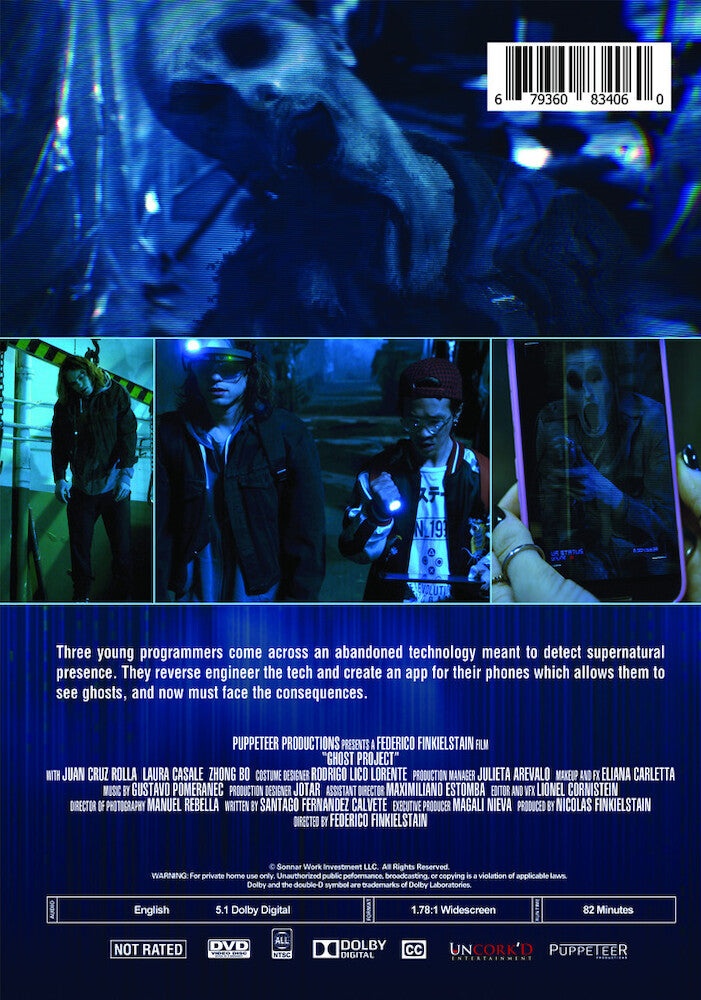 ghost project - Back Panel - DVD