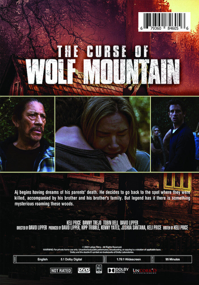 the curse of wolf mountain - Back Panel - DVD