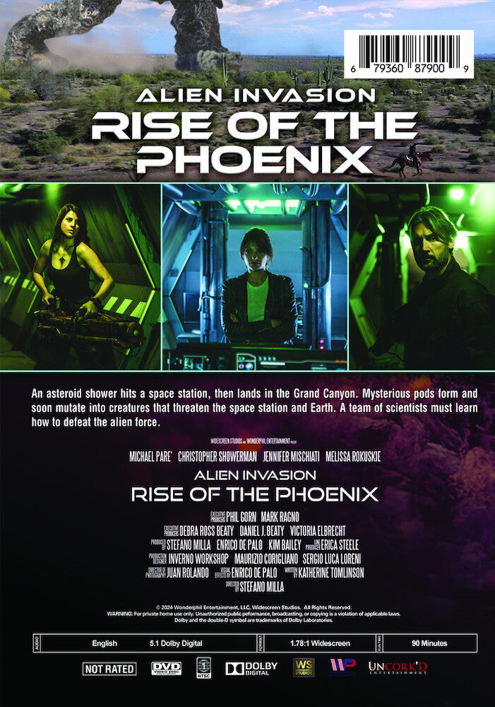 alien invasion: rise of the phoenix - Back Panel - DVD