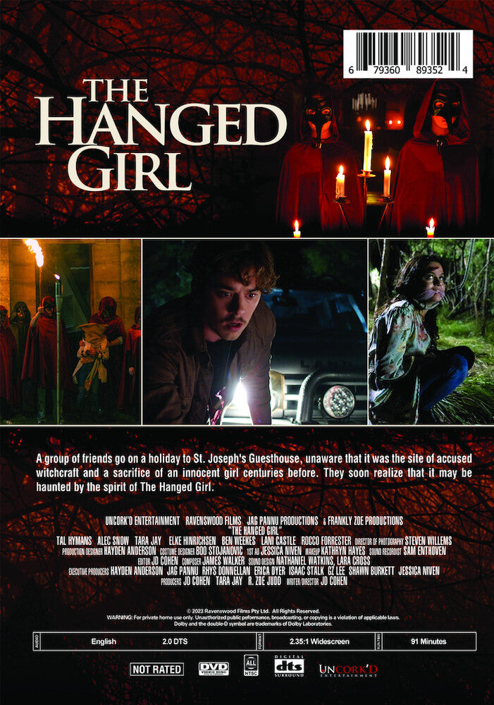 the hanged girl - Back Panel - DVD