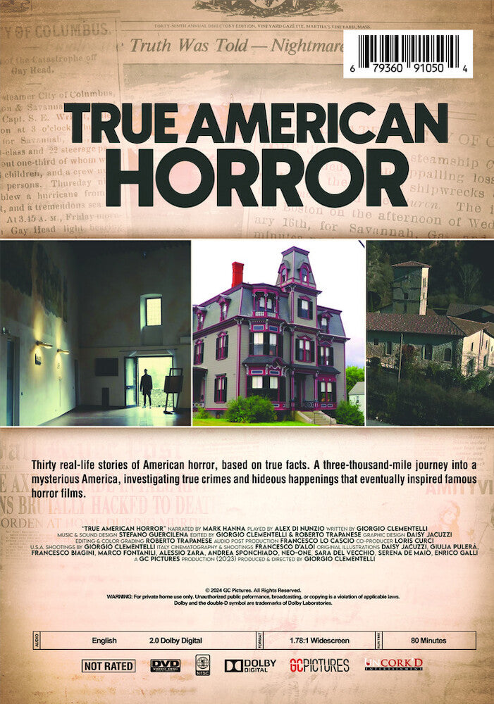 true american horror - Back Panel - DVD