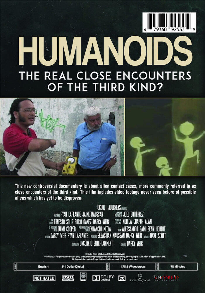 Humanoids: The Real Close Encounters of the Third Kind? - Back Panel - 