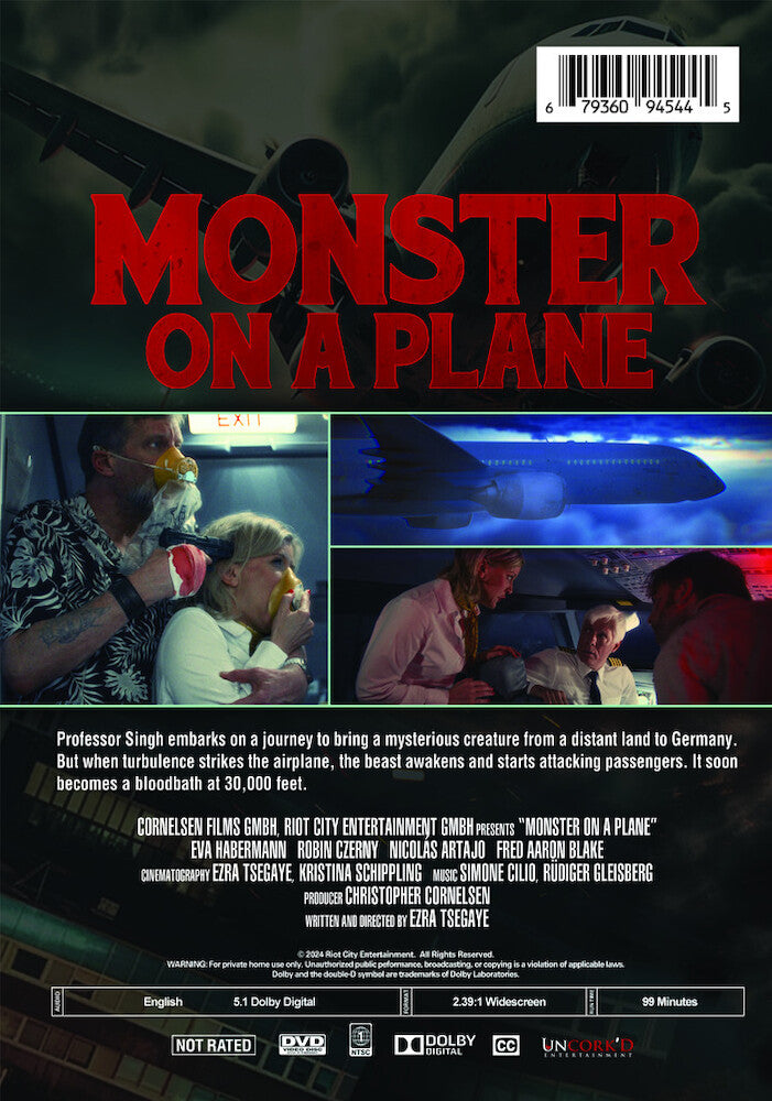 Monster on a Plane - Back Panel - 