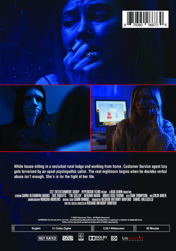 the caller - Back Panel - DVD