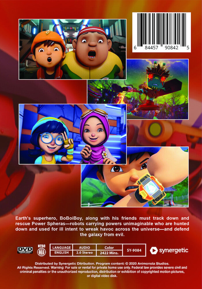 boboiboy galaxy - Back Panel - DVD