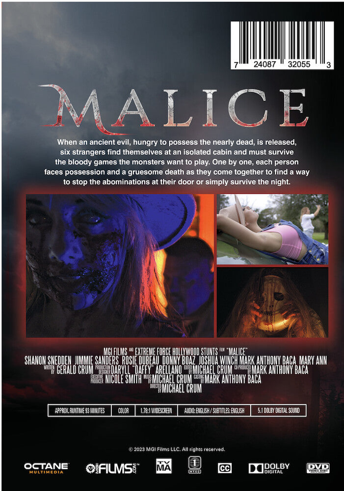 malice - Back Panel - DVD
