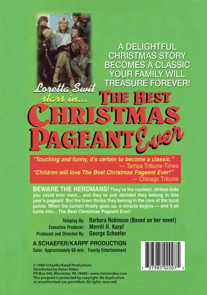 the best christmas pageant ever - Back Panel - DVD