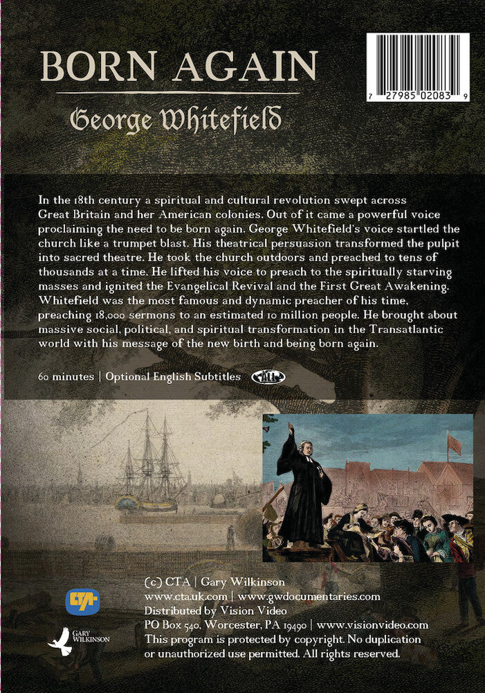 born again: george whitefield - Back Panel - DVD