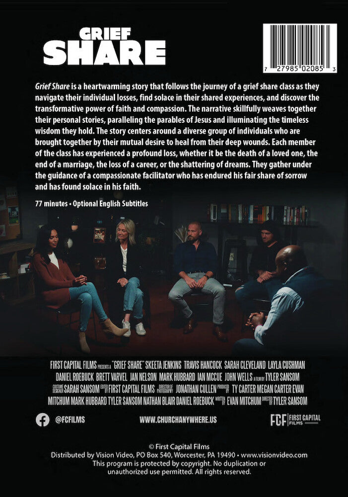 grief share - Back Panel - DVD