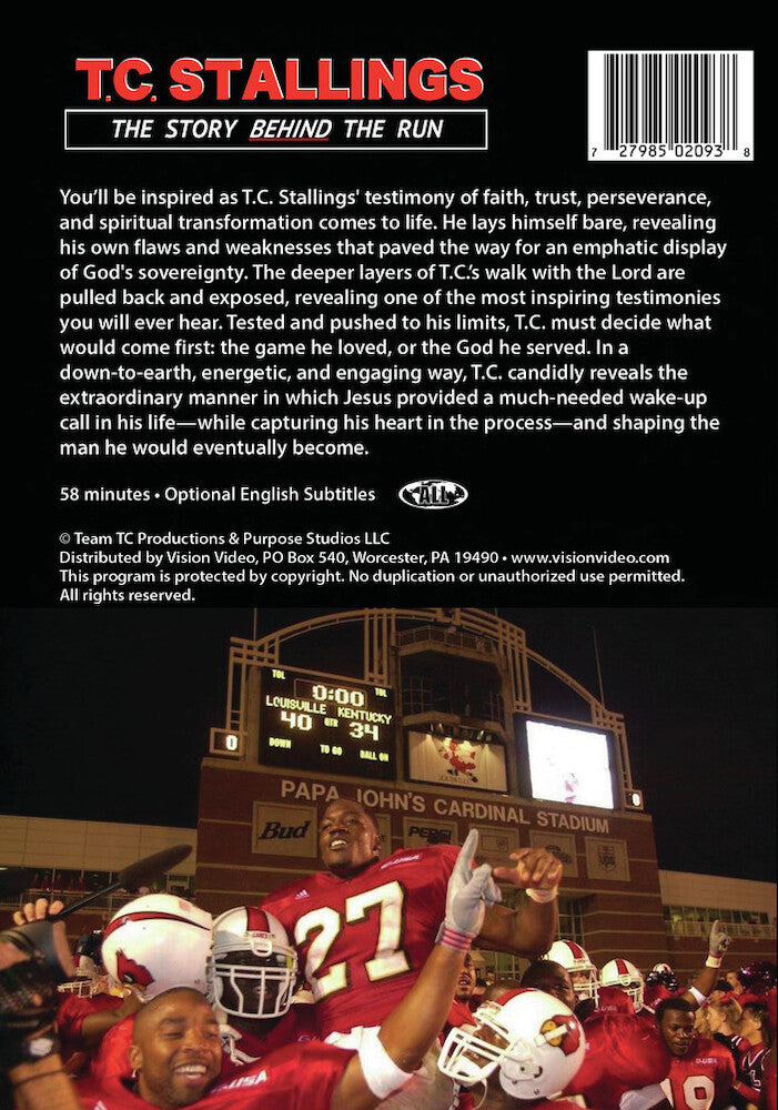 t.c. stallings: the story behind the run - Back Panel - DVD