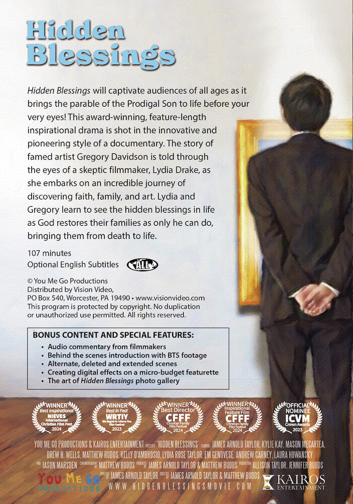 hidden blessings - Back Panel - DVD