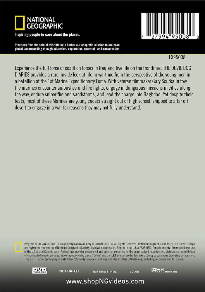 baghdad bound - devil dog di - Back Panel - DVD