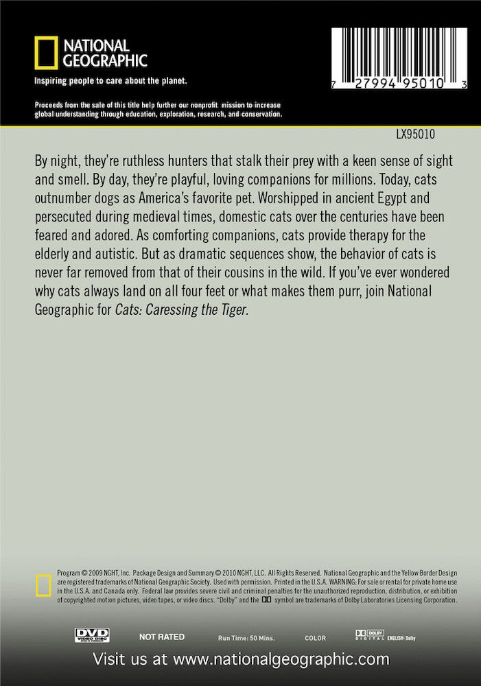 cats - caressing the tiger - Back Panel - DVD