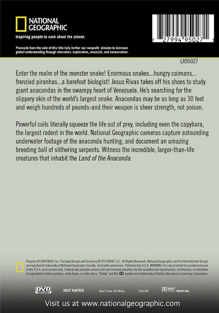 land of the anaconda - Back Panel - DVD
