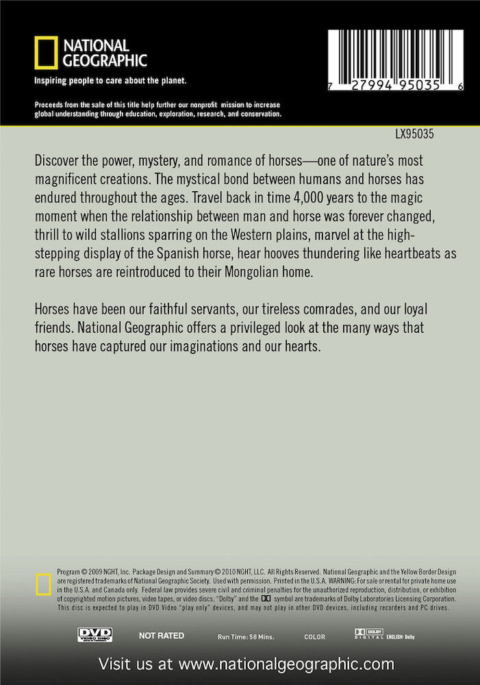 the noble horse - Back Panel - DVD