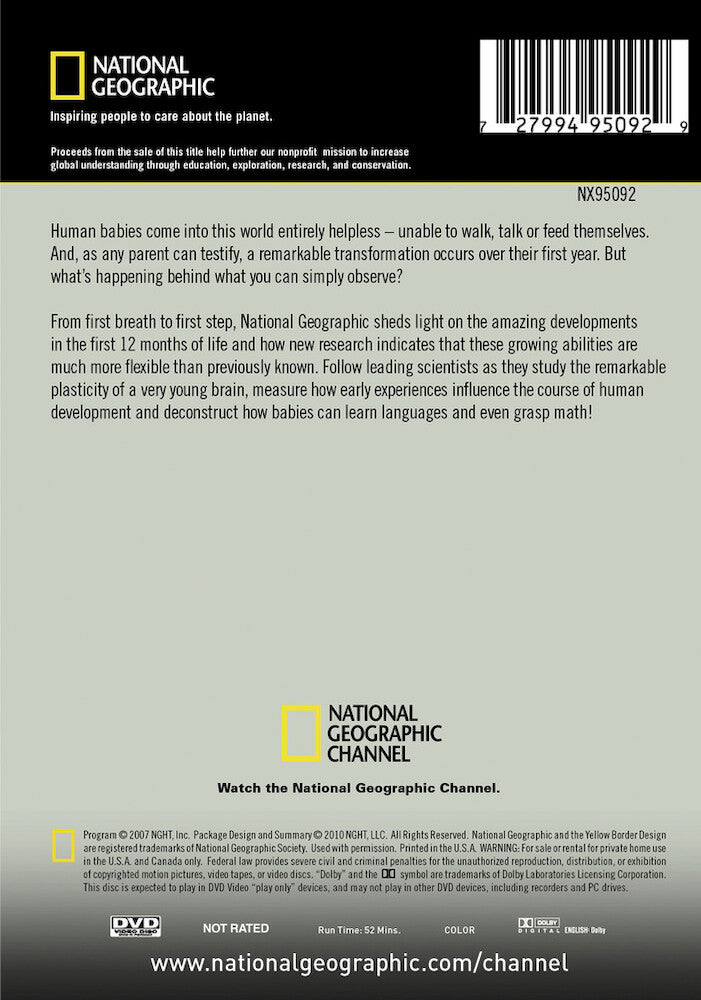 science of babies - Back Panel - DVD