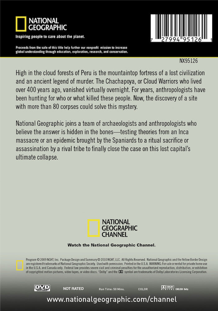 peru's mass grave mystery - Back Panel - DVD