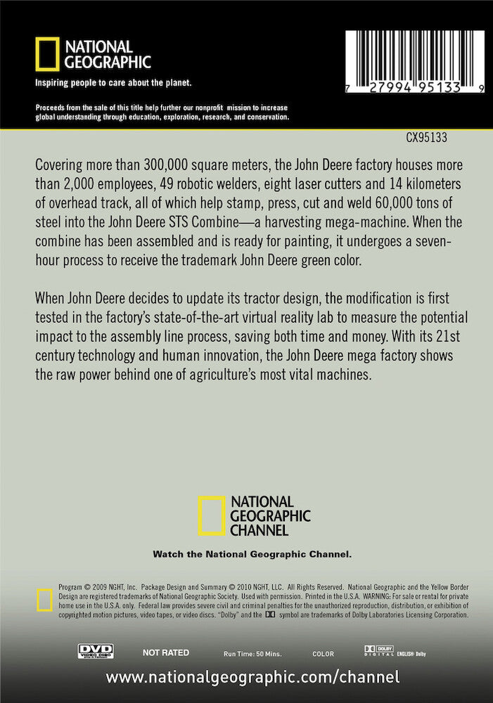 ultimate factories: john deere - Back Panel - DVD