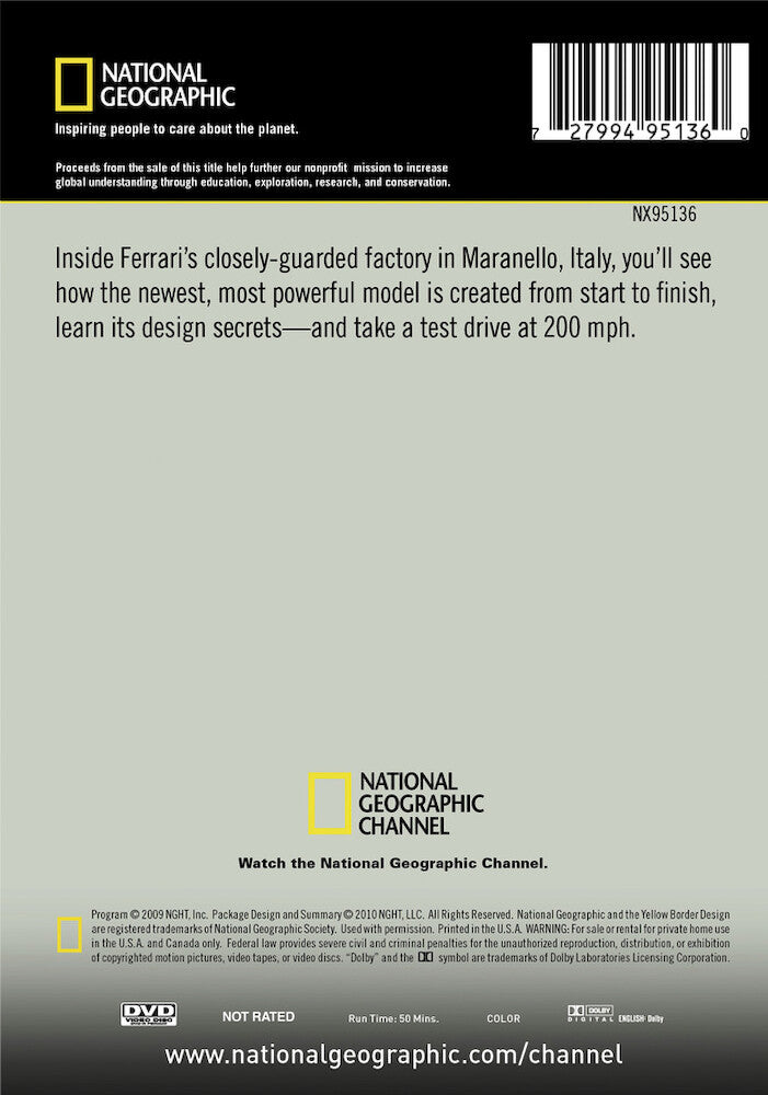 ultimate factories: ferrari - Back Panel - DVD