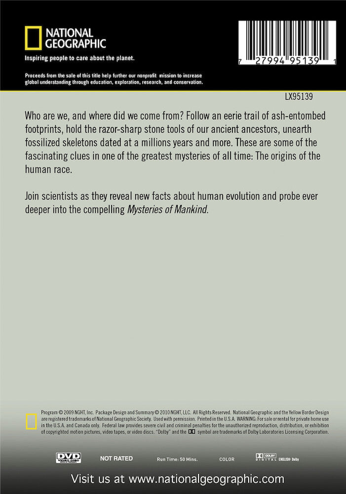 mysteries of mankind - Back Panel - DVD