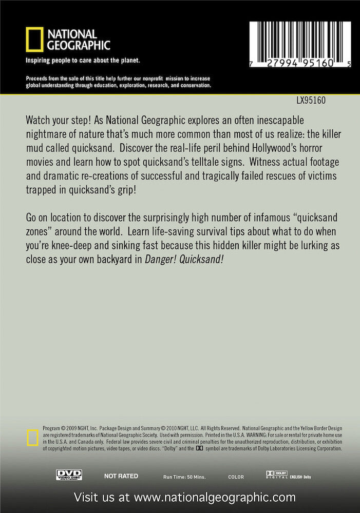 danger! quicksand - Back Panel - DVD