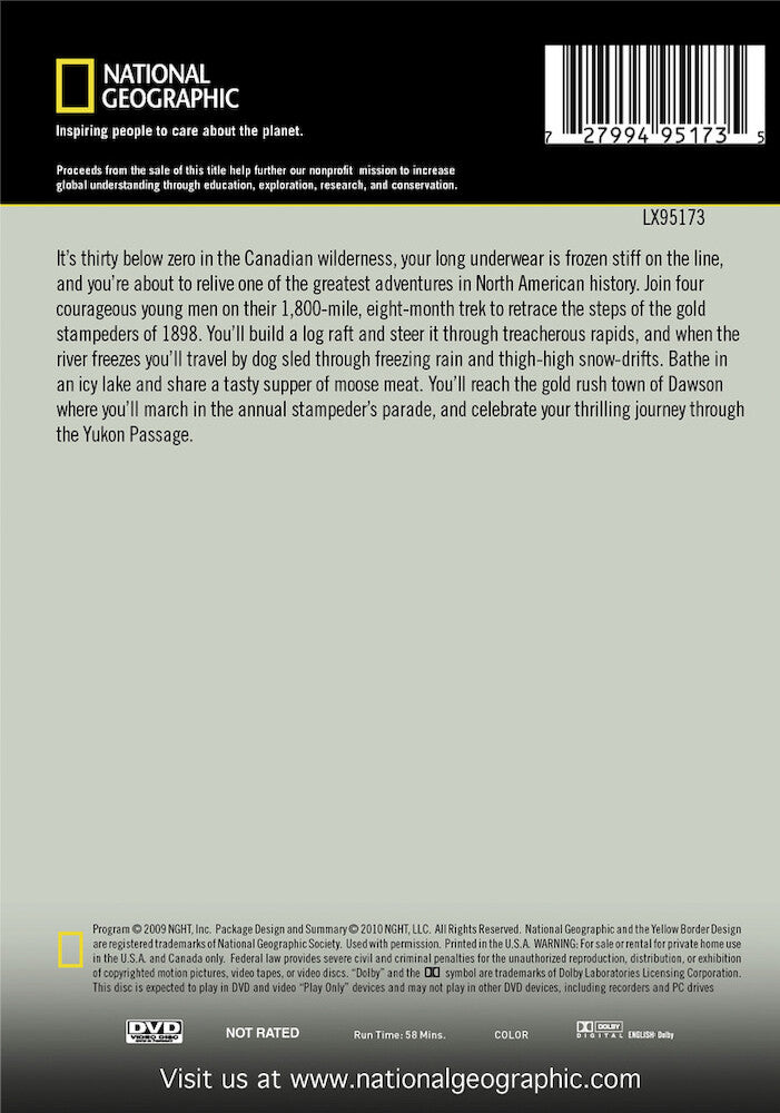 yukon passage - Back Panel - DVD