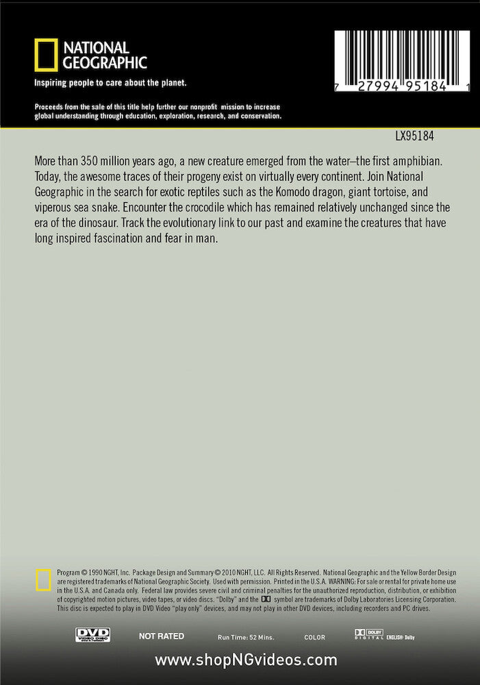 reptiles and amphibians - Back Panel - DVD